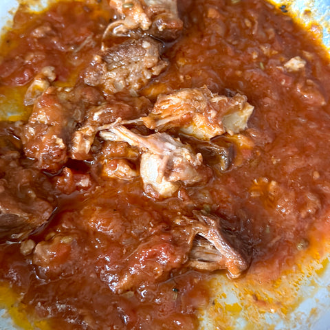 いろいろ豚肉のシチリア風トマト煮込み