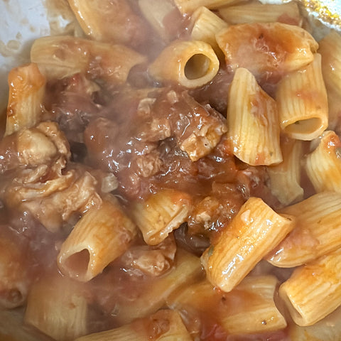 いろいろ豚肉のシチリア風トマト煮込み